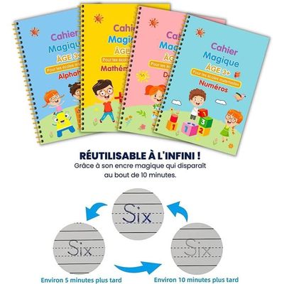 Kit Magique d’Écriture en Français – Effaçable & Réutilisable ✨